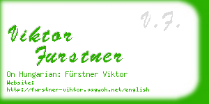 viktor furstner business card